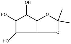 4H-Cyclopenta-1,3-dioxole-4,5,6-triol,tetrahydro-2,2-dimethyl-,stereoisomer(8CI),29782-87-4,结构式