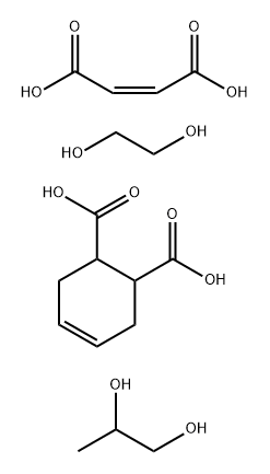 Propyleneglycol, polymer with maleic anhydride, 3a,4,7,7a-tetrahydro-1,3-dioxo-2-oxaindan and ethylentglycol Structure