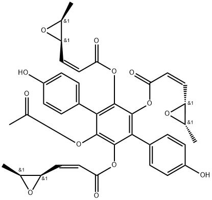 耳桩菇素-5 结构式