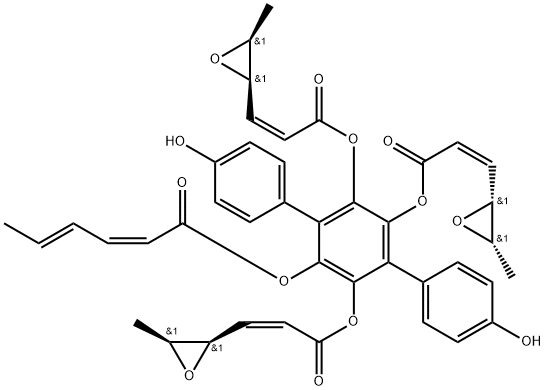 耳桩菇素-6 结构式