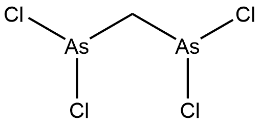 Arsonous dichloride, As,As'-methylenebis- Structure