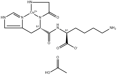 [glycyl-κN-L-histidyl-κN,κN3-L-lysinato(2-)]-Copper, monoacetate (9CI)