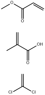 2-Propenoic acid, 2-methyl-, polymer with 1,1-dichloroethene and methyl 2-propenoate Structure