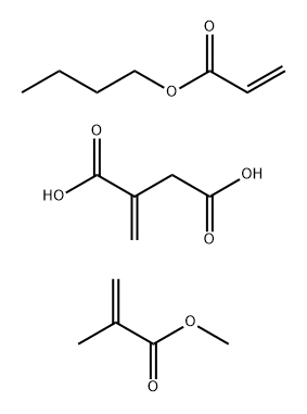Butanedioic acid, methylene-, polymer with butyl 2-propenoate and methyl 2-methyl-2-propenoate|亚甲基丁二酸与2-丙烯酸丁酯和2-甲基-2-丙烯酸甲酯的聚合物