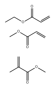 2-Propenoicacid,2-methyl-,methylester,polymerwithethyl2-propenoateandmethyl2-propenoate Structure