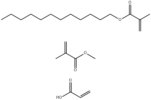 丙烯酸-甲基丙烯酸月桂基酯-甲基丙烯酸甲酯共聚物,30525-33-8,结构式