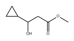 Cyclopropanepropanoic acid, β-hydroxy-, methyl ester Structure
