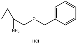 1-((Benzyloxy)methyl)cyclopropan-1-amine hydrochloride Struktur