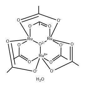 RUTHENIUM(II III) MU-OXOACETATE TRIHYDR& Structure