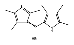 1H-Pyrrole, 2,3,4-trimethyl-5-[(2,4,5-trimethyl-3H-pyrrol-3-ylidene)methyl]-, hydrobromide (1:1),309956-60-3,结构式