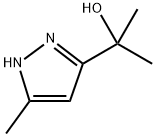 1H-Pyrazole-3-methanol, α,α,5-trimethyl- Structure