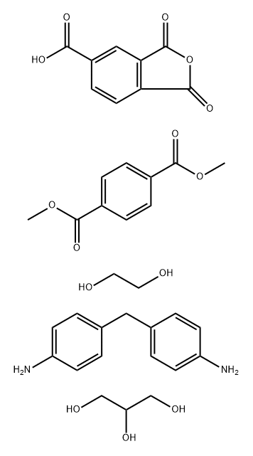 31216-20-3 1,4-苯二羧酸二甲酯与1,3-二氢-1,3-二氧代-5-异苯并呋喃羧酸、1,2乙二醇、4,4'-亚甲基二(苯胺)和1,2,3-丙三醇的聚合物
