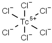 Technetate(1-), hexachloro-, (OC-6-11)- Struktur