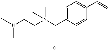 N-[2-(dimethylamino)ethyl]-4-ethenyl-N,N-dimethyl benzenemethanaminium  chloride (1:1) Structure