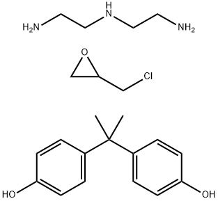 二亚乙基三胺、环氧树脂(双酚A的二缩水甘油醚)的加合物,31326-29-1,结构式