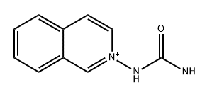 2-[[Amino(oxylato)methylene]amino]isoquinolin-2-ium Structure