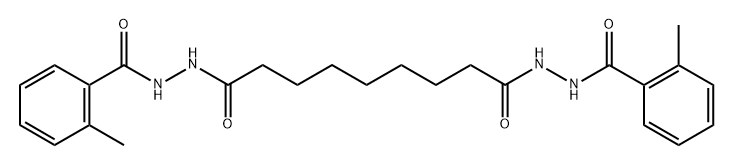 N'1,N'9-bis(2-methylbenzoyl)nonanedihydrazide Structure