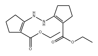 1-Cyclopentene-1-carboxylic acid, 2,2'-hydrazodi-, diethyl ester (8CI) Structure