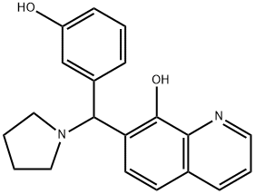 8-Quinolinol, 7-[(3-hydroxyphenyl)-1-pyrrolidinylmethyl]-|7-[(3-羟基苯基)(吡咯烷-1-基)甲基]喹啉-8-醇