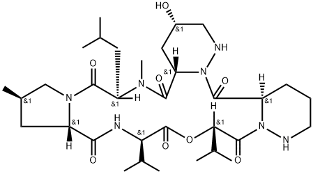 孤霉素 B, 31556-75-9, 结构式