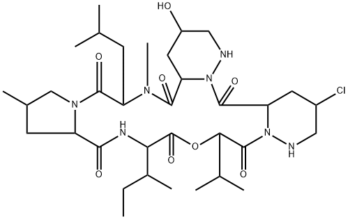 孤霉素 H2,31556-83-9,结构式