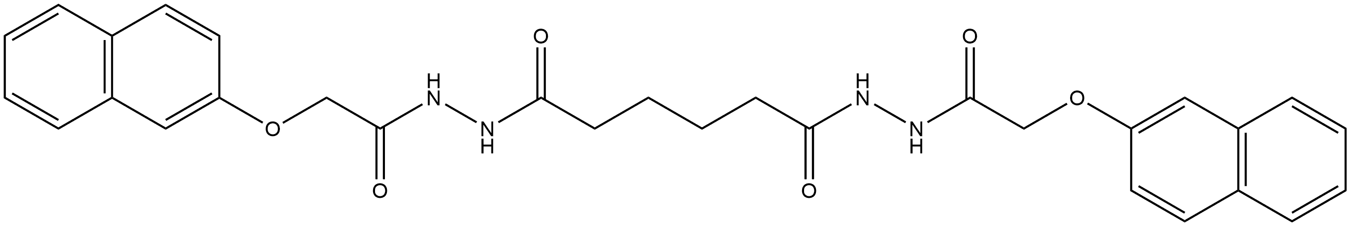 N'1,N'6-bis[(2-naphthyloxy)acetyl]hexanedihydrazide Structure