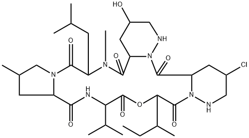 孤霉素 H1, 31594-06-6, 结构式