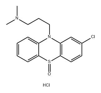 10H-Phenothiazine-10-propanamine,2-chloro-N,N-dimethyl-, 5-oxide, hydrochloride (1:1) Struktur