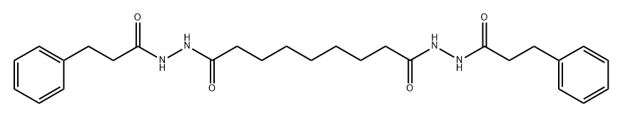 N'1,N'9-bis(3-phenylpropanoyl)nonanedihydrazide 结构式