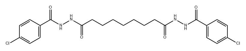 N'1,N'9-bis(4-chlorobenzoyl)nonanedihydrazide 结构式