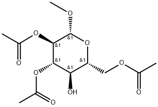 Methyl 2,3,6-Tri-O-acetyl-α-D-glucopyranoside,31873-37-7,结构式