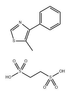 ethane-1,2-disulfonic acid, 5-methyl-4-phenyl-1,3-thiazole,31892-68-9,结构式