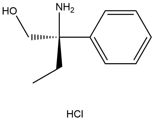 (R)-2-Amino-2-phenylbutan-1-ol hydrochloride Struktur