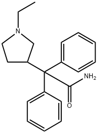 3-Pyrrolidineacetamide, 1-ethyl-α,α-diphenyl- Structure