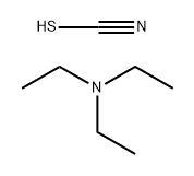 Thiocyanic acid, compd. with N,N-diethylethanamine (1:1) Structure