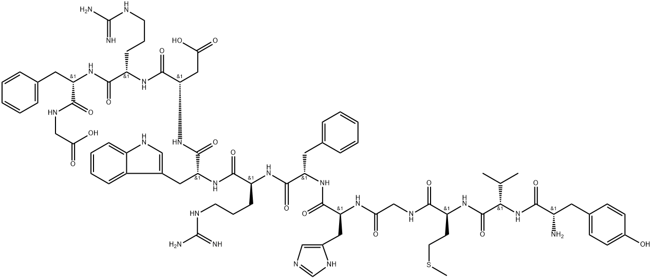 [D-Trp8]-γ-MSH 化学構造式