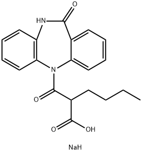 α-부틸-10,11-디하이드로-β,11-디옥소-5H-디벤조[b,e][1,4]디아제핀-5-프로피온산나트륨염