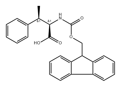 (2R,3R)-2-FMOC-氨基-3-苯基丁酸, 321524-81-6, 结构式
