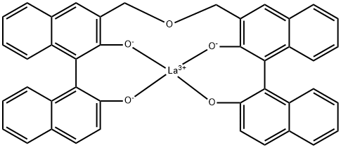 DI-[3-((R)-2,2'-DIHYDROXY- 1,1'-BINAPHTHYLMETHYL)]ETHER, LANTHANUM (III) SALT, TETRAHYDROFURAN ADDUCT SCT-(R)-BINOL Structure