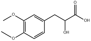Benzenepropanoic acid, α-hydroxy-3,4-dimethoxy- Struktur