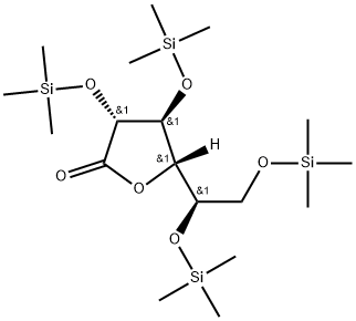 2-O,3-O,5-O,6-O-テトラキス(トリメチルシリル)-D-ガラクトン酸γ-ラクトン 化学構造式