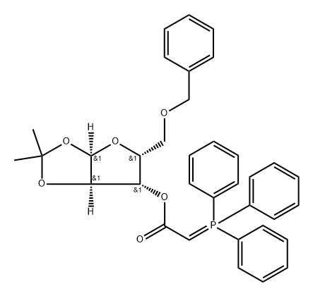 5-BENZYLOXYME-4-TRIPHENYLPHOSPHORANYLIDE 化学構造式