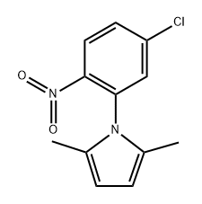 1-(5-chloro-2-nitro-phenyl)-2,5-dimethyl-1H-pyrrole Struktur