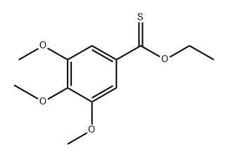 O-乙基 3,4,5-三甲氧基苯硫代酸酯 结构式
