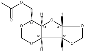 α-D-Glucofuranose, 1,2:3,5-di-O-methylene-, acetate (9CI) Structure