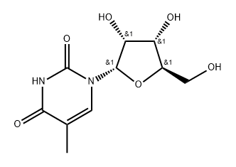 2,4(1H,3H)-Pyrimidinedione, 5-methyl-1-α-D-ribofuranosyl-|化合物 ALPHA-5-METHYLURIDINE