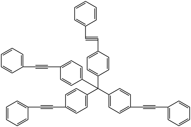 Benzene, 1,1',1'',1'''-methanetetrayltetrakis[4-(phenylethynyl)- (9CI) Structure