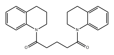1,1'-(1,5-dioxo-1,5-pentanediyl)bis-1,2,3,4-tetrahydroquinoline Struktur