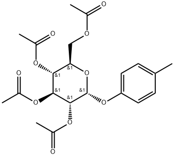 4-甲基苯基四-O-乙酰基-Α-D-吡喃葡萄糖苷,32742-30-6,结构式