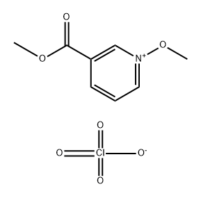 1-Methoxy-3-(methoxycarbonyl)pyridin-1-ium perchlorate 结构式